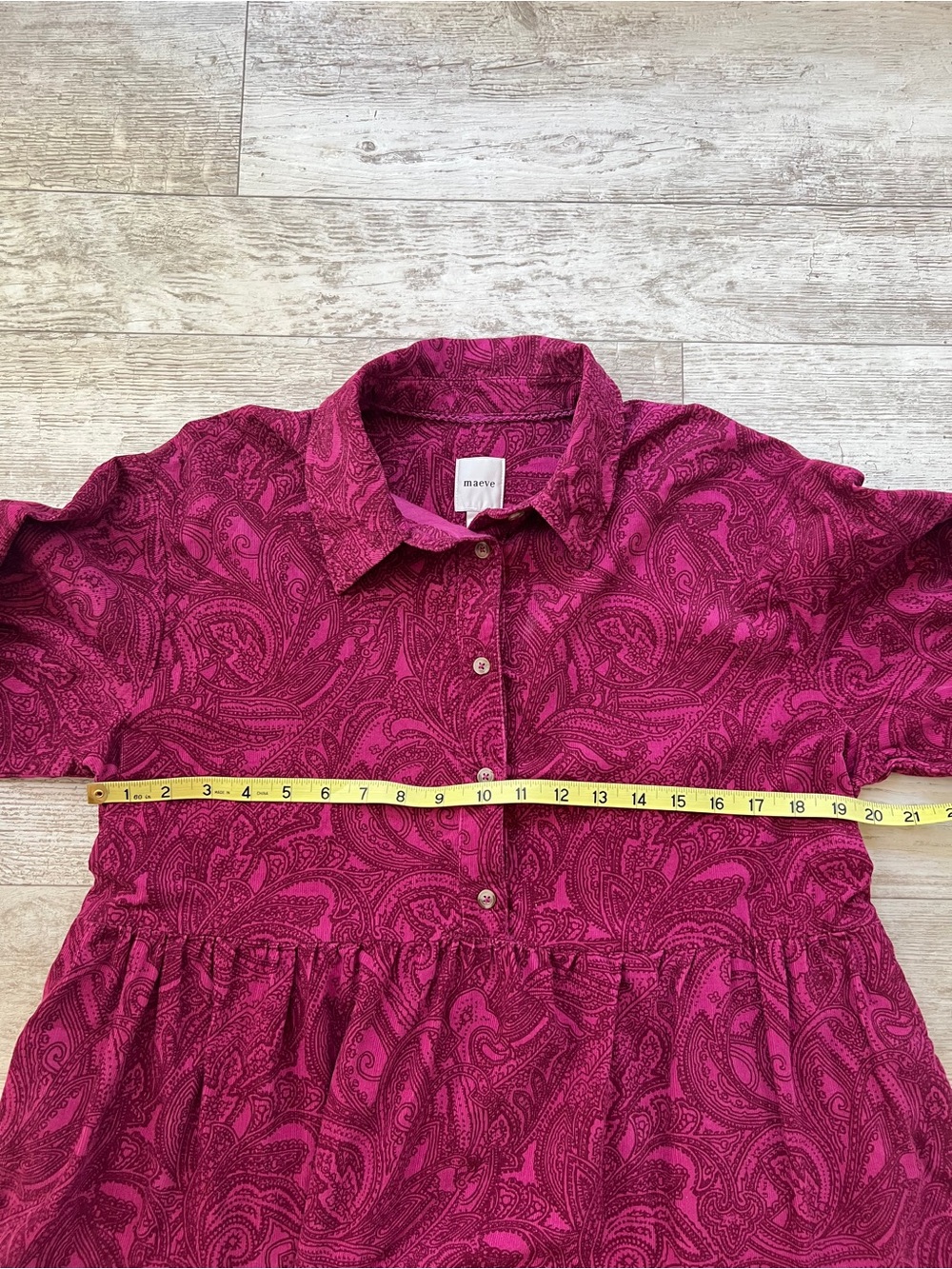 The Bettina Tiered Shirt Dress by Maeve Mini Corduroy
Edition Size M - Picture 4 of 16